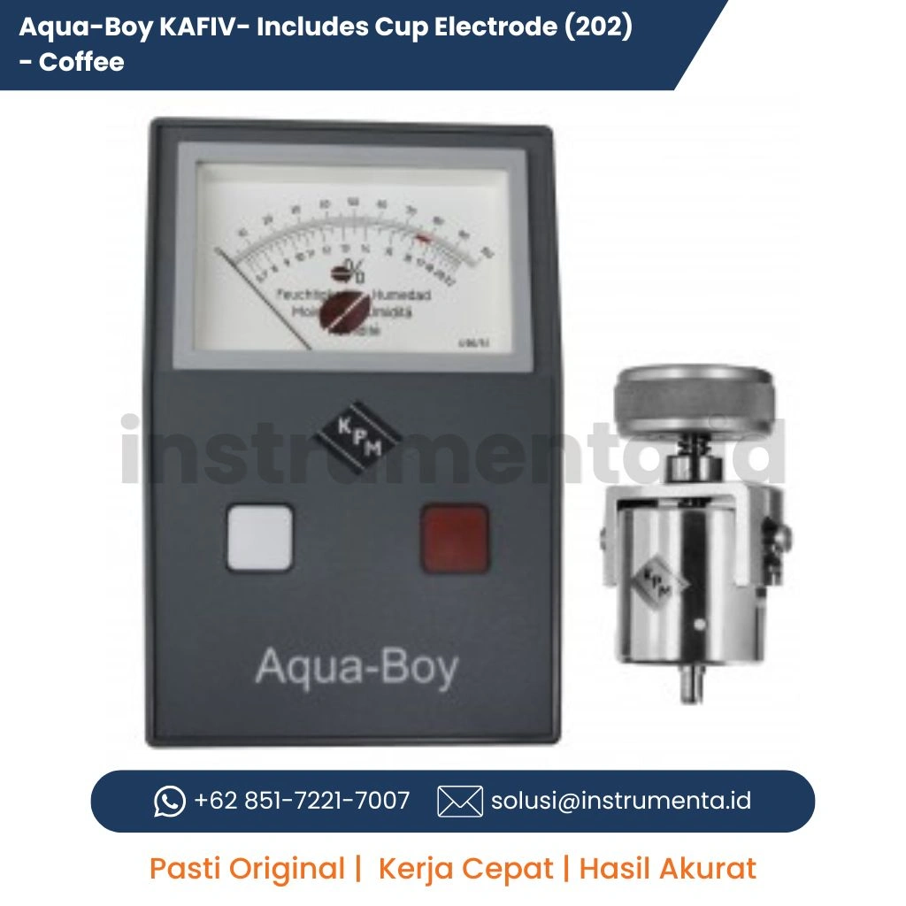 Supplier Aqua-Boy KAFIV Coffee Moisture Meter Digital Portable dengan Cup Electrode untuk Pengukuran Kadar Air Biji Kopi